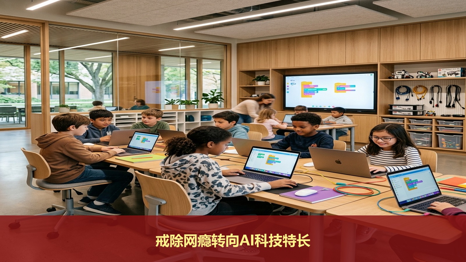 孩子暑假只知道抱着手机打游戏怎么办？不如送去“智启未来少年AI先锋”研学营，把网瘾变科技特长！