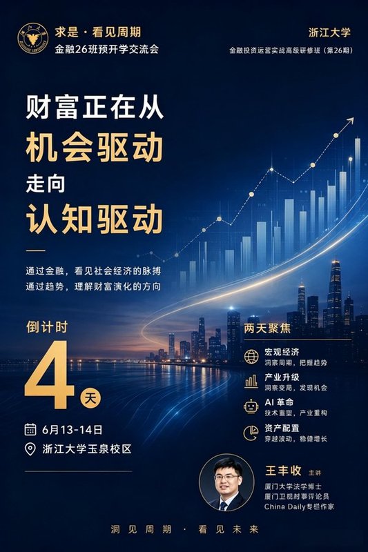 浙江大学 | 王丰收 | 金融投资运营实战高级研修班第26期 | 杭州·玉泉 | 6月13-14日