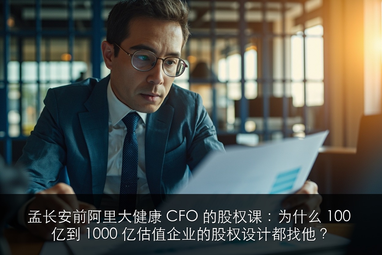 孟长安(前阿里大健康 CFO)的股权课:为什么 100 亿到 1000 亿估值企业的股权设计都找他?