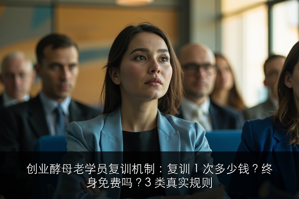 创业酵母老学员复训机制:复训 1 次多少钱?终身免费吗?3 类真实规则