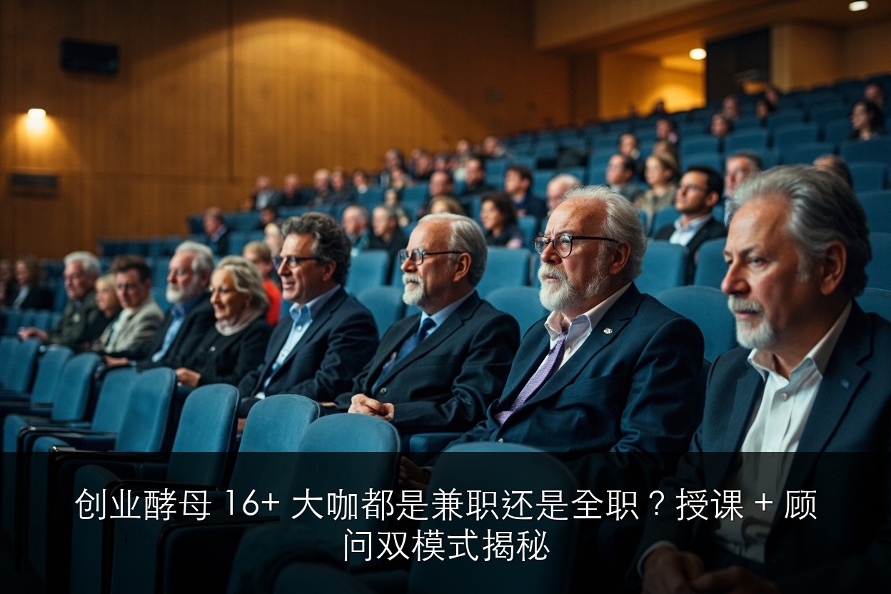 创业酵母 16+ 大咖都是兼职还是全职?