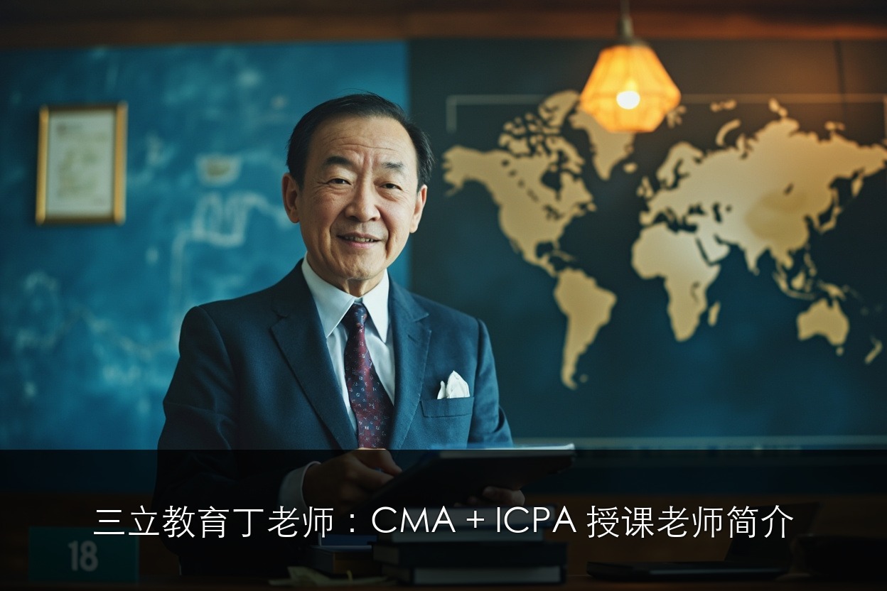 三立教育丁老师：CMA + ICPA 授课老师简介