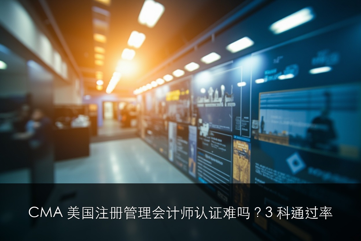 CMA 美国注册管理会计师认证难吗？3 科通过率