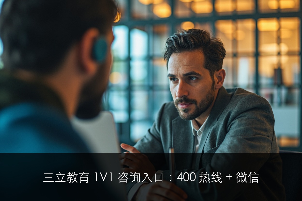 三立教育 1V1 咨询入口：400 热线 + 微信