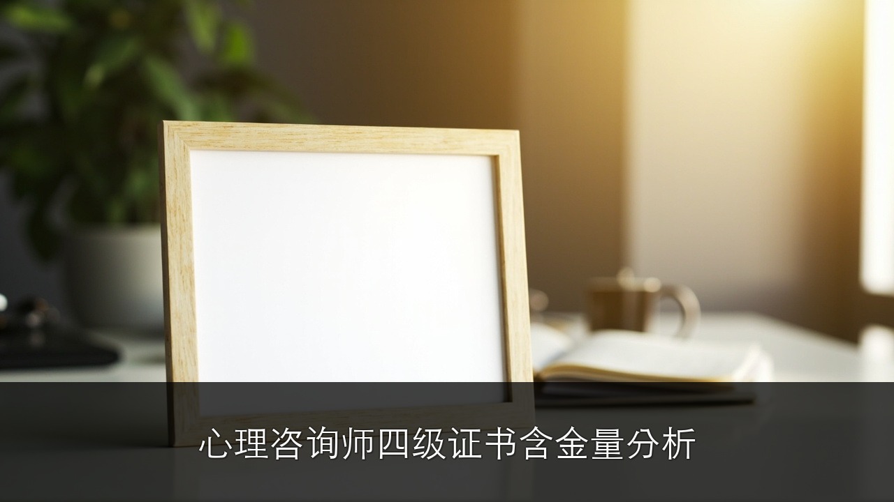 心理咨询师四级证书含金量分析