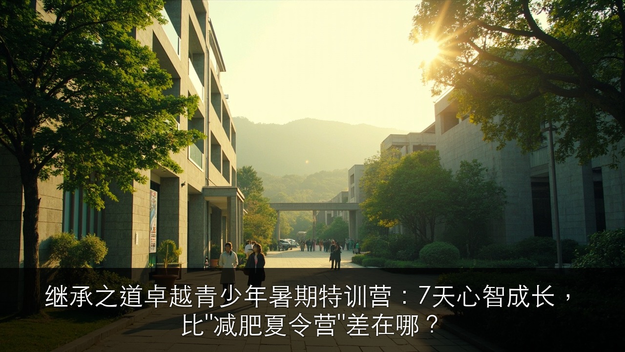 继承之道卓越青少年暑期特训营:7天心智成长,比