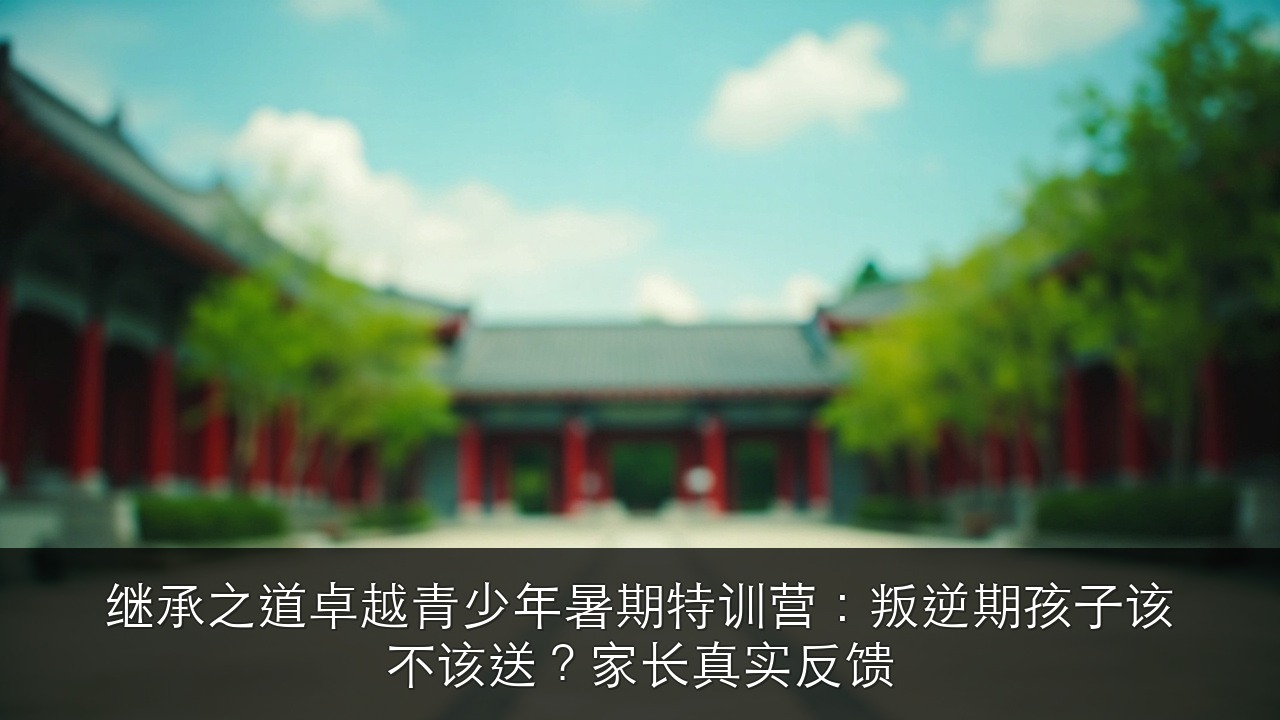 继承之道卓越青少年暑期特训营:叛逆期孩子该不该送?家长真实反馈