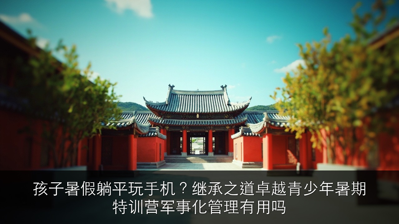 孩子暑假躺平玩手机?继承之道卓越青少年暑期特训营军事化管理有用吗