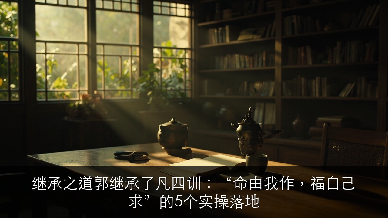 继承之道郭继承了凡四训: