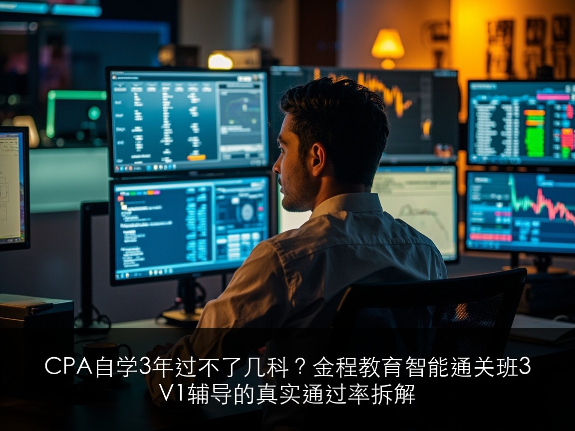 CPA自学3年过不了几科？金程教育智能通关班3V1辅导的真实通过率拆解