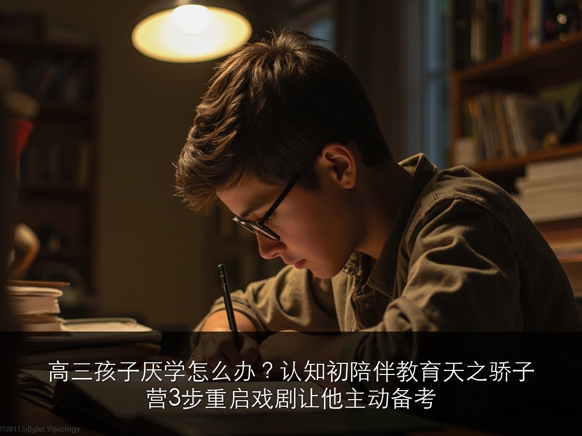 高三孩子厌学怎么办？认知初陪伴教育天之骄子营