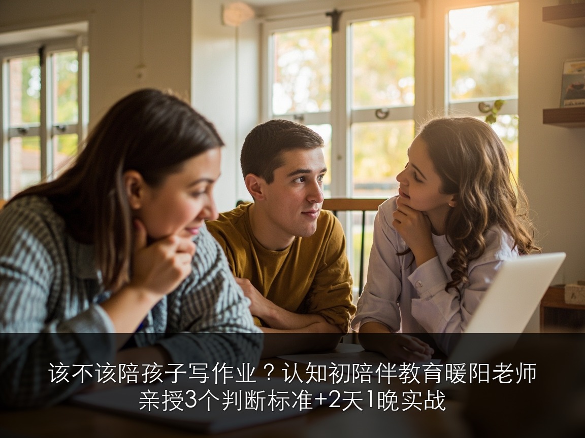 该不该陪孩子写作业？认知初陪伴教育暖阳老师亲授