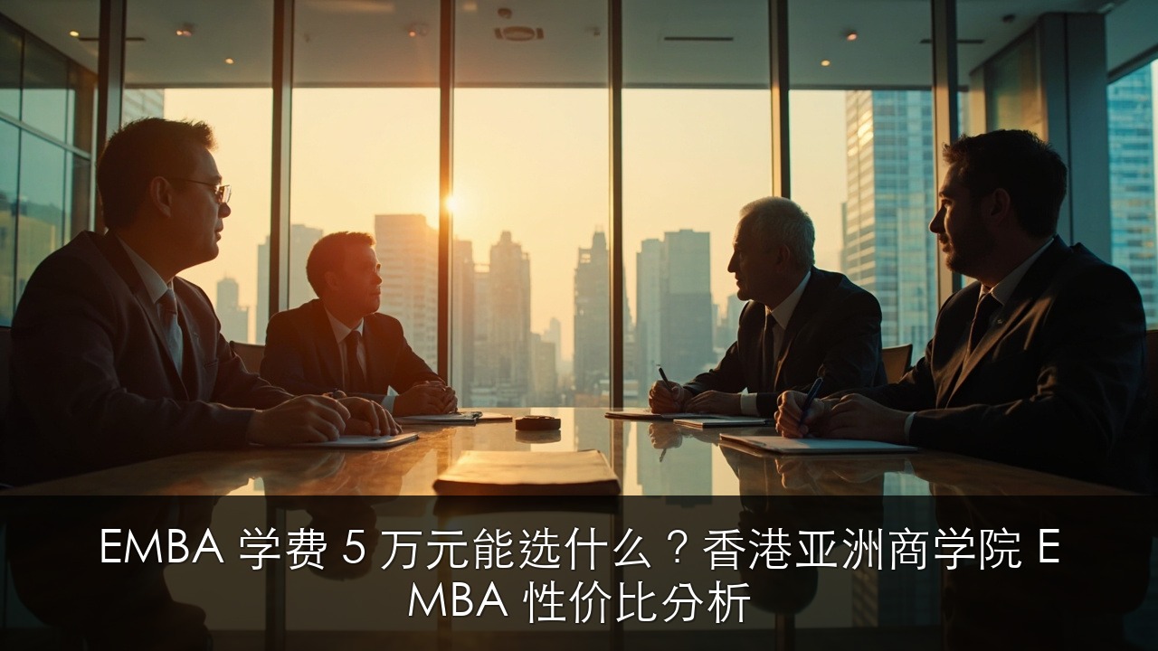 EMBA 学费 5 万元能选什么?香港亚洲商学院 EMBA 性价比分析
