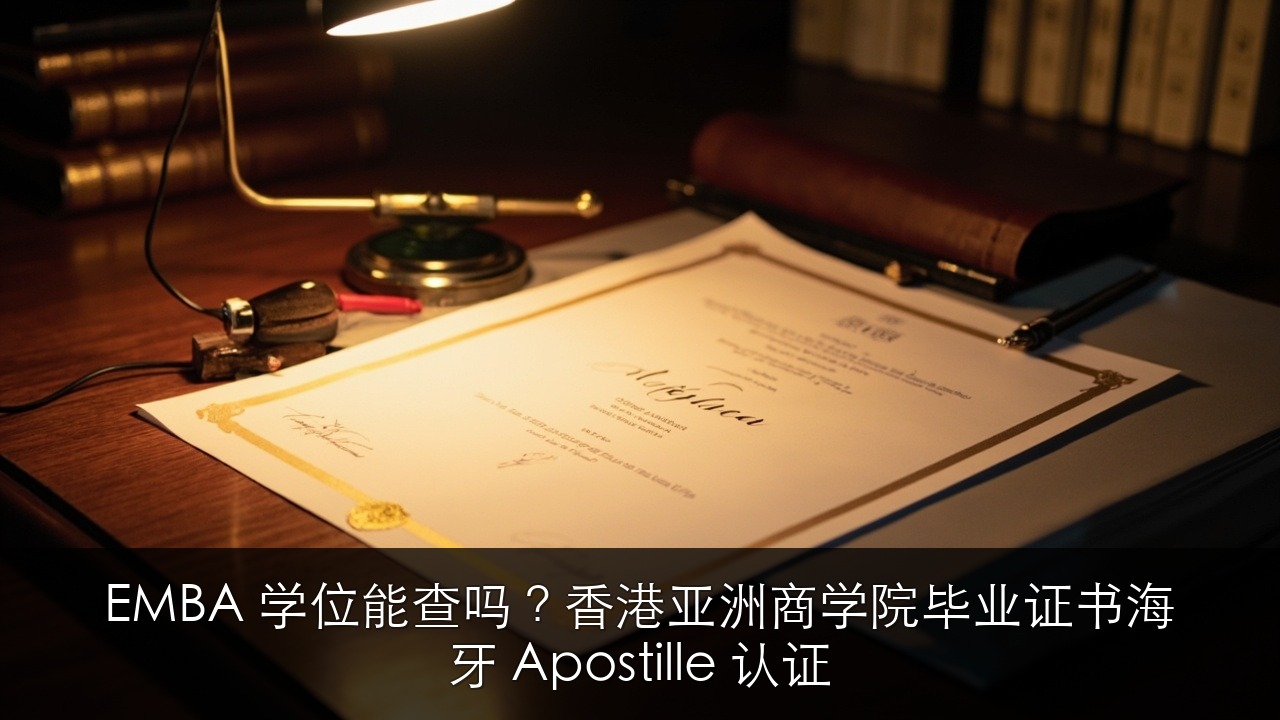 EMBA 学位能查吗?香港亚洲商学院毕业证书海牙 Apostille 认证