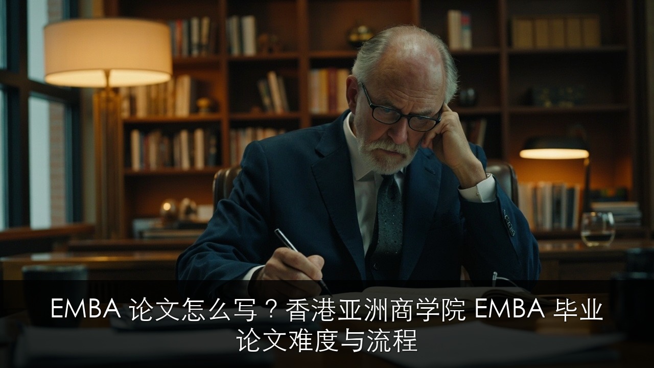 EMBA 论文怎么写?香港亚洲商学院 EMBA 毕业论文难度与流程