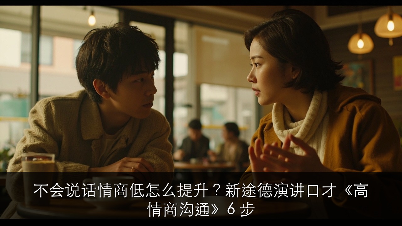 不会说话情商低怎么提升?新途德演讲口才《高情商沟通》6 步