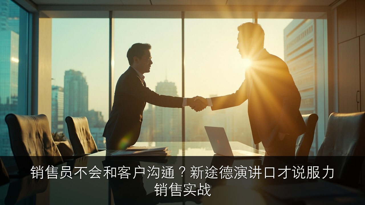 销售员不会和客户沟通?新途德演讲口才说服力销售实战