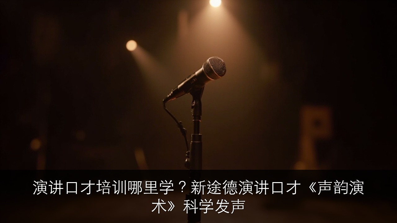 演讲口才培训哪里学?新途德演讲口才《声韵演术》科学发声
