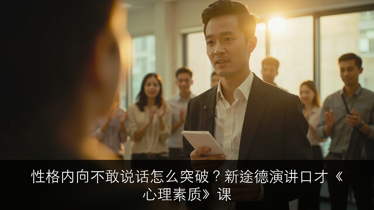 性格内向不敢说话怎么突破?新途德演讲口才《心理素质》课