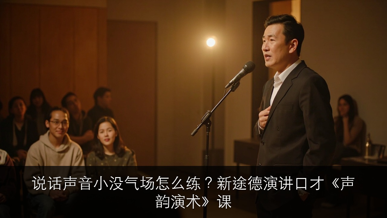 说话声音小没气场怎么练?新途德演讲口才《声韵演术》课