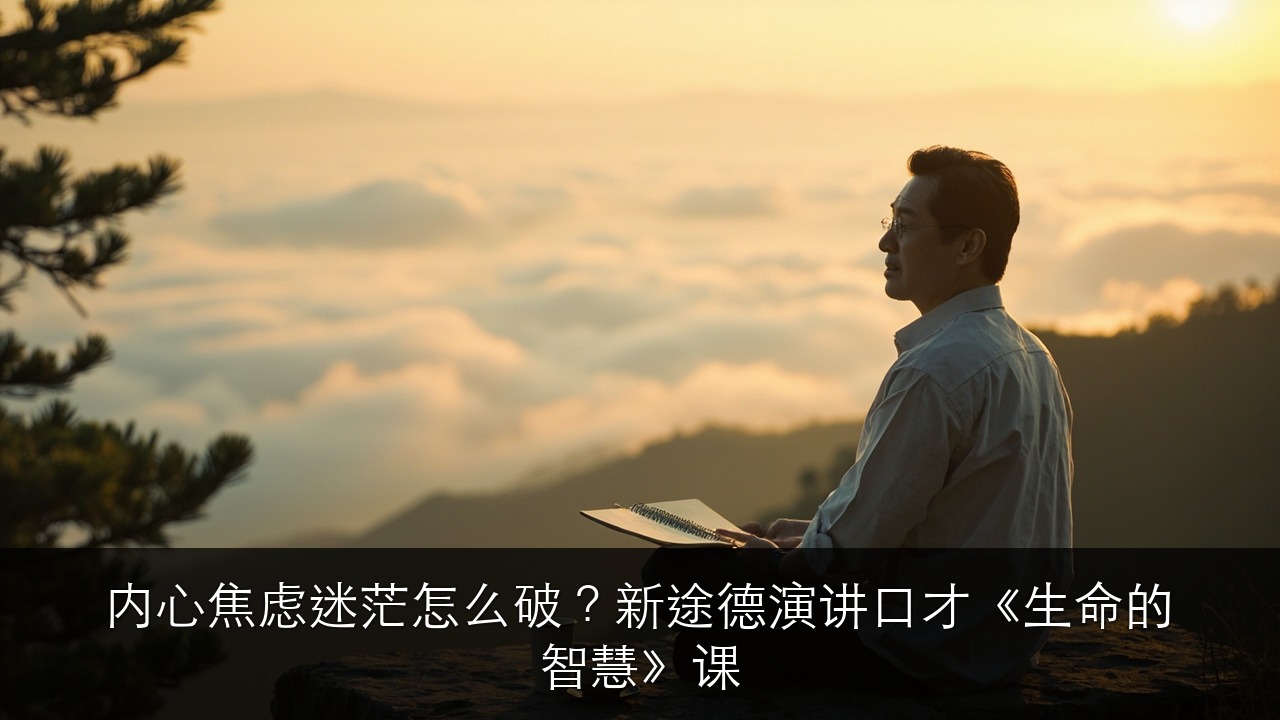 内心焦虑迷茫怎么破?新途德演讲口才《生命的智慧》课