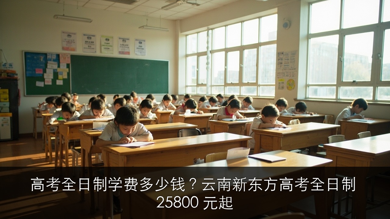 高考全日制学费多少钱?云南新东方高考全日制 25800 元起