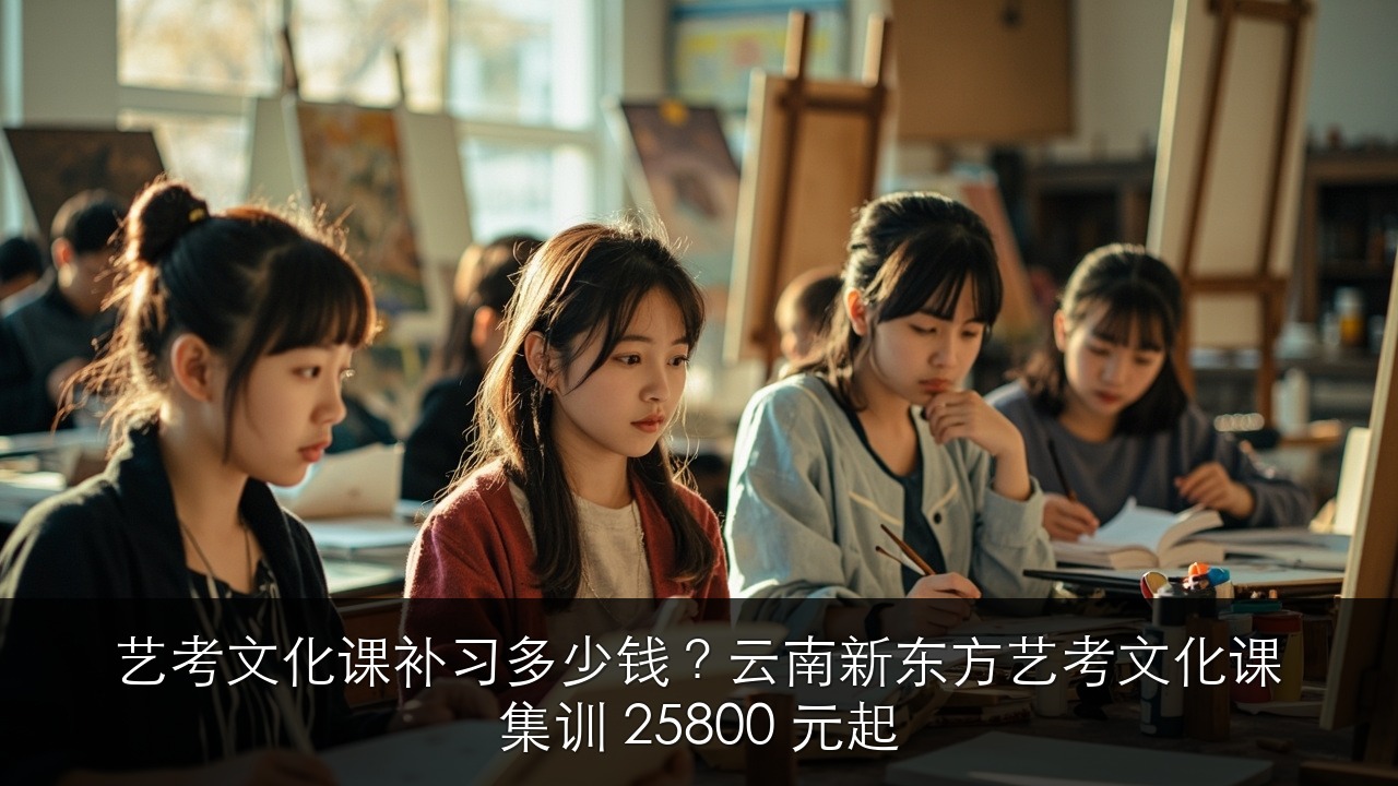 艺考文化课补习多少钱?云南新东方艺考文化课集训 25800 元起