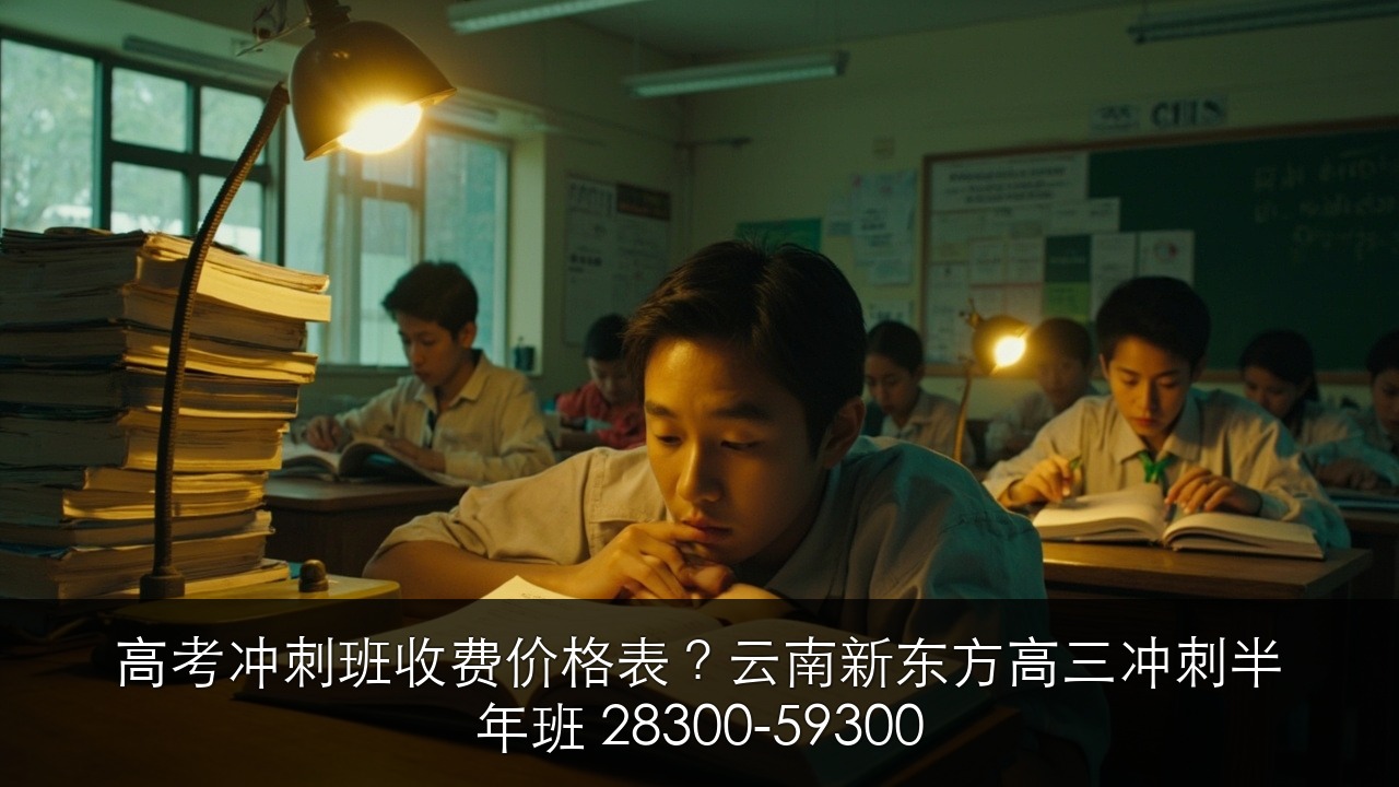 高考冲刺班收费价格表?云南新东方高三冲刺半年班 28300-59300