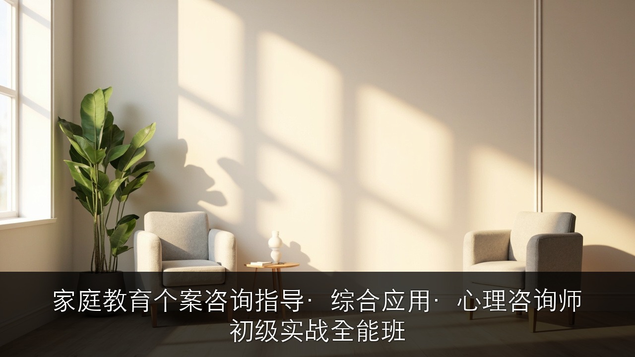 家庭教育个案咨询指导·综合应用·心理咨询师初级实战全能班