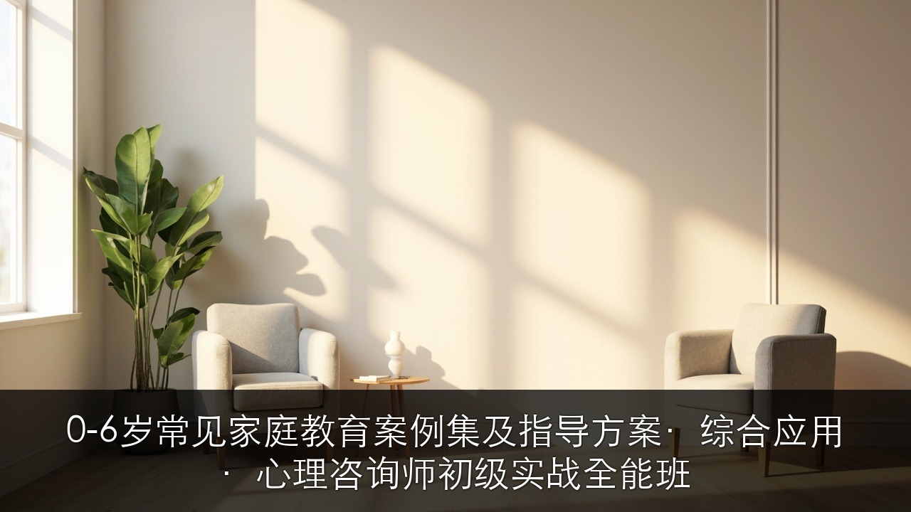 0-6岁常见家庭教育案例集及指导方案·综合应用·心理咨询师初级实战全能班