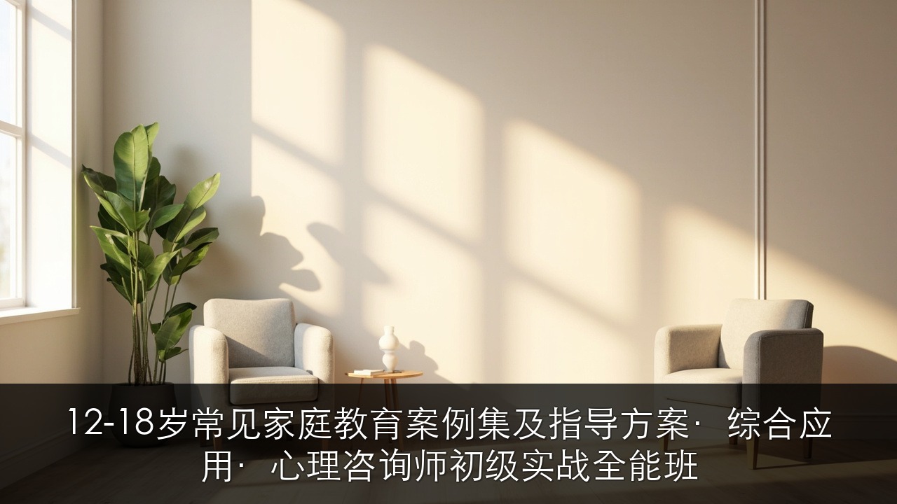 12-18岁常见家庭教育案例集及指导方案·综合应用·心理咨询师初级实战全能班