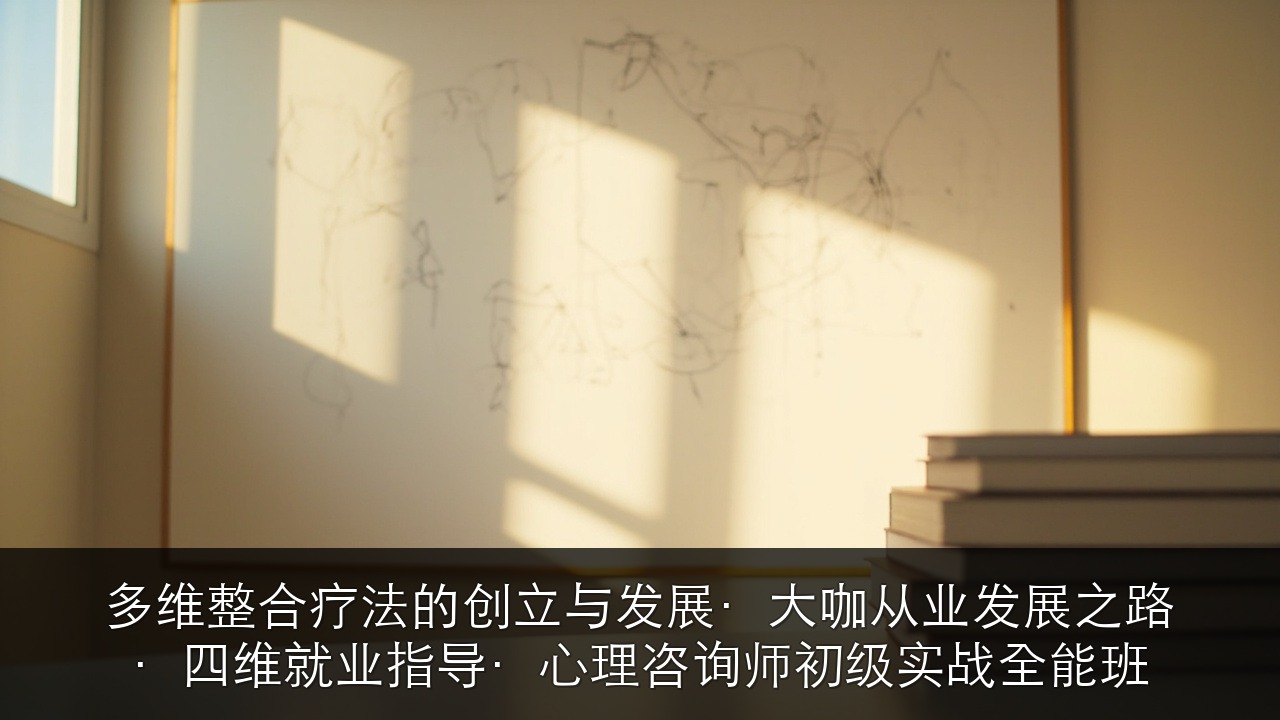 多维整合疗法的创立与发展·大咖从业发展之路·四维就业指导·心理咨询师初级实战全能班