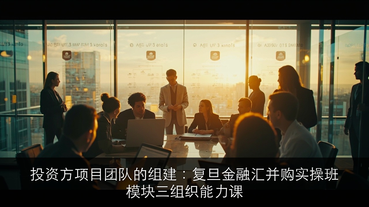 投资方项目团队的组建:复旦金融汇并购实操班模块三组织能力课