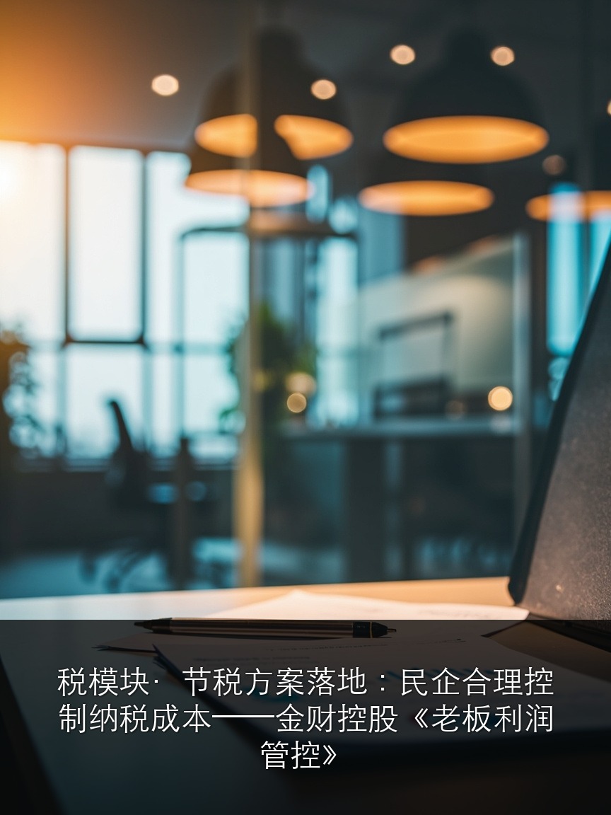 税模块·节税方案落地:民企合理控制纳税成本——金财控股《老板利润管控》