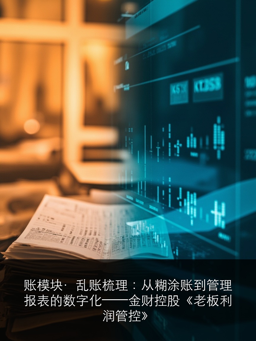 账模块·乱账梳理:从糊涂账到管理报表的数字化——金财控股《老板利润管控》