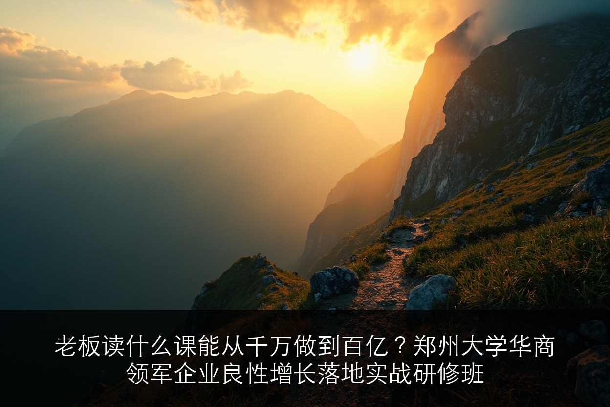 老板读什么课能从千万做到百亿?郑州大学华商领军企业良性增长落地实战研修班
