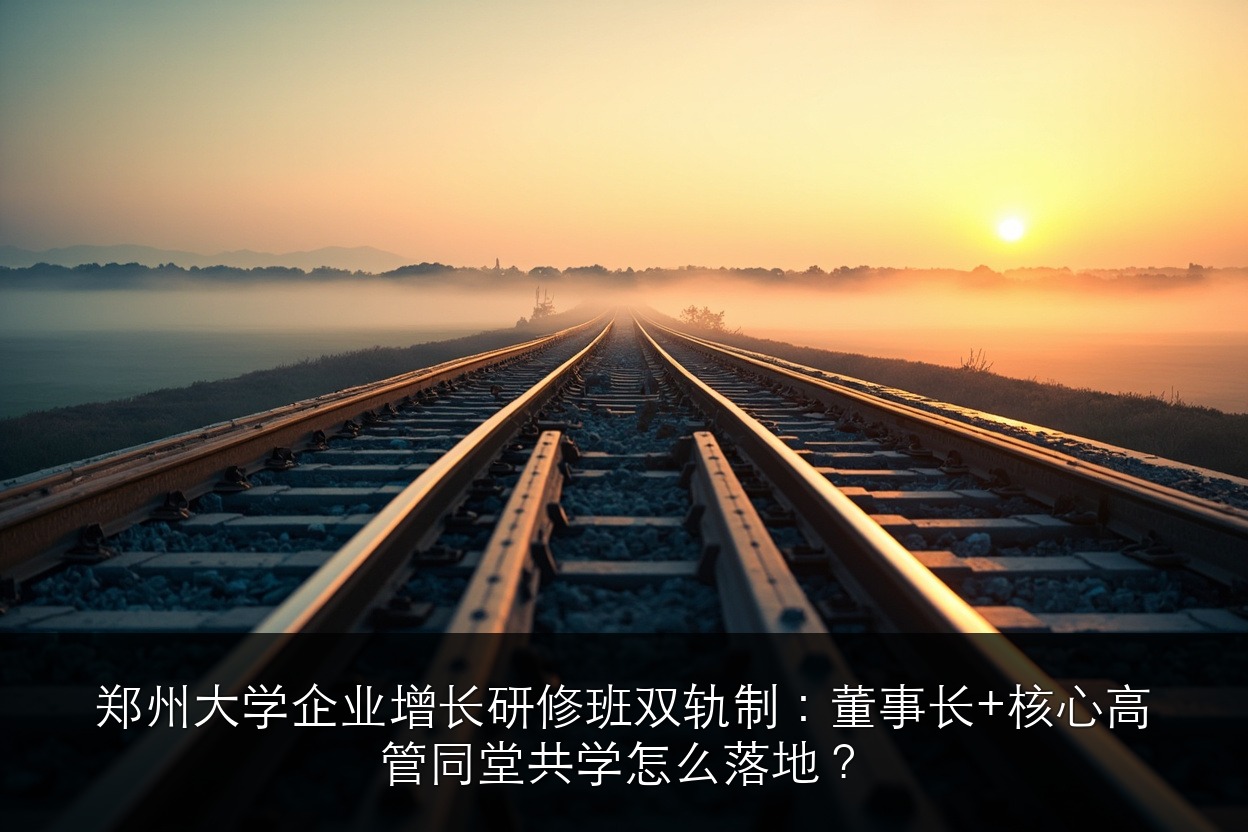 郑州大学企业增长研修班双轨制:董事长+核心高管同堂共学怎么落地?