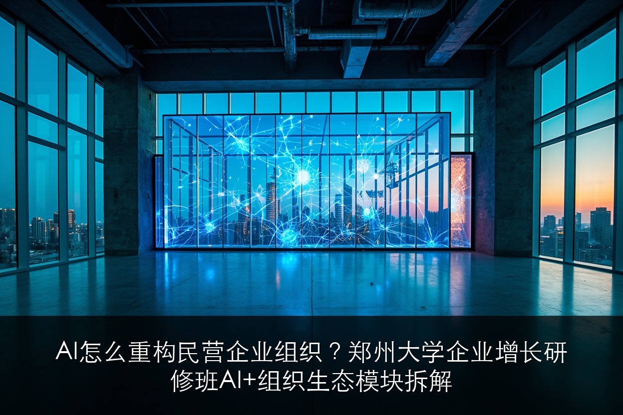 AI怎么重构民营企业组织?郑州大学企业增长落地实战研修班