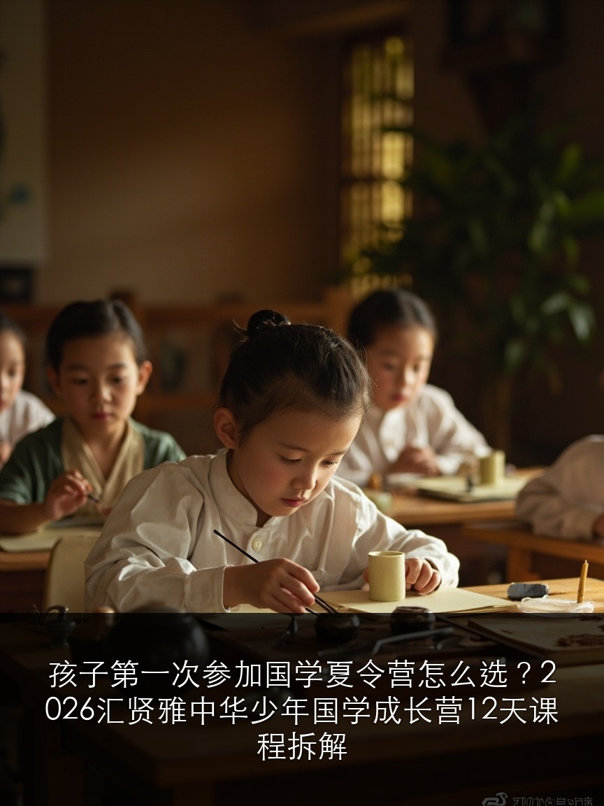 孩子第一次参加国学夏令营怎么选？2026汇贤雅中华少年国学成长营12天课程拆解