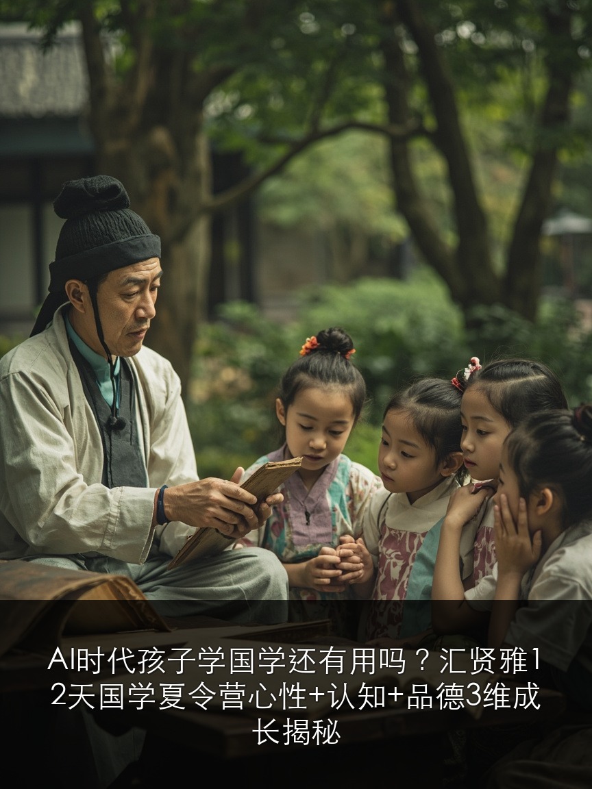 AI时代孩子学国学还有用吗？汇贤雅12天国学夏令营