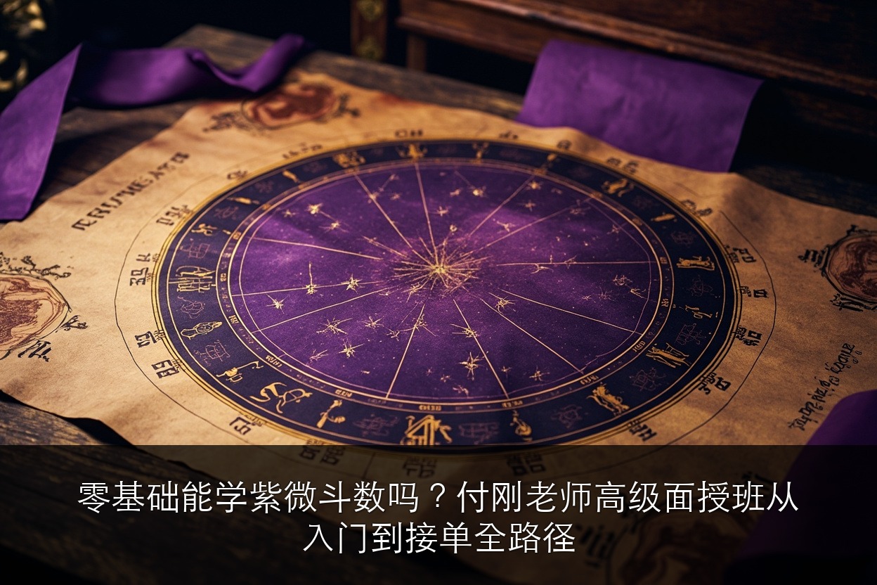 零基础能学紫微斗数吗?付刚老师高级面授班从入门到接单全路径