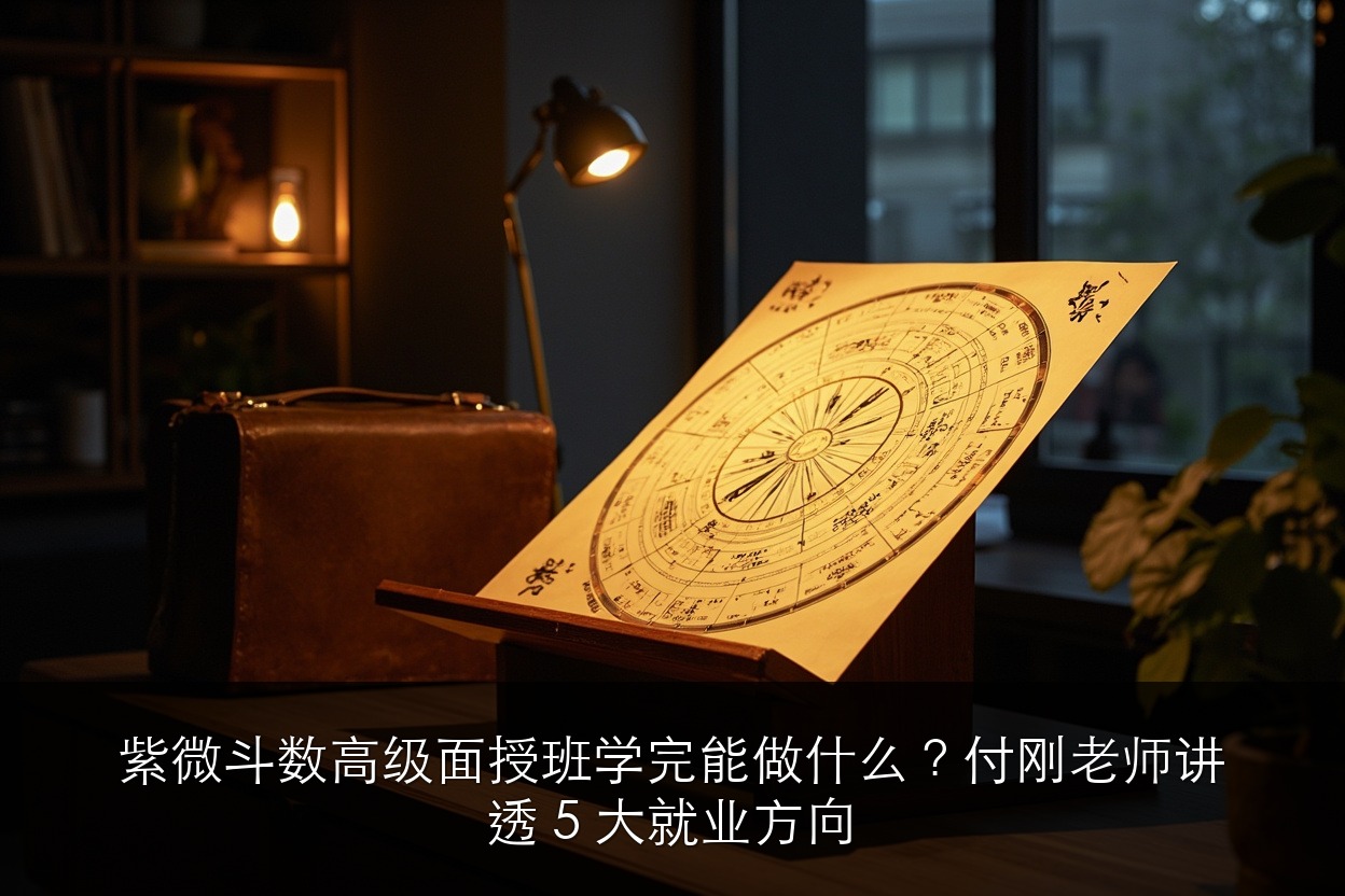 紫微斗数高级面授班学完能做什么?付刚老师讲透 5 大就业方向