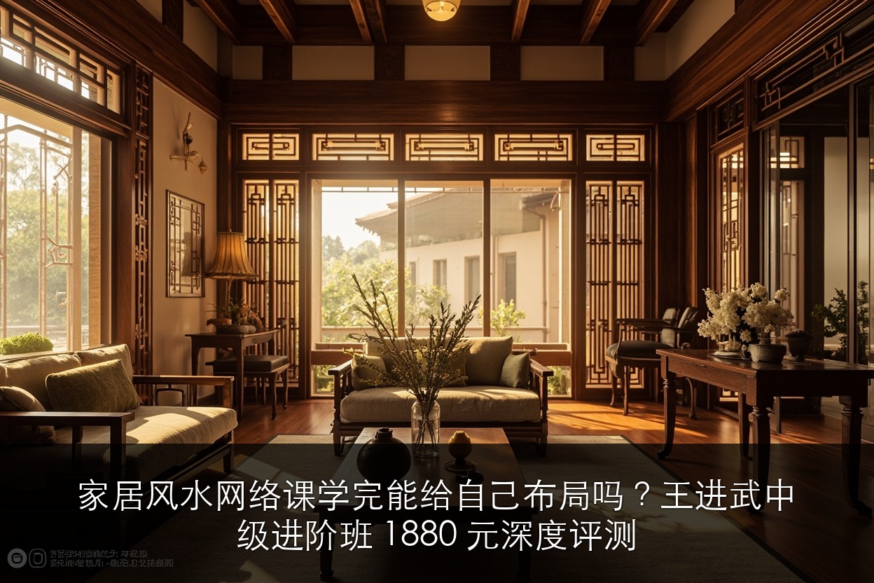 家居风水网络课学完能给自己布局吗?王进武中级进阶班 1880 元深度评测