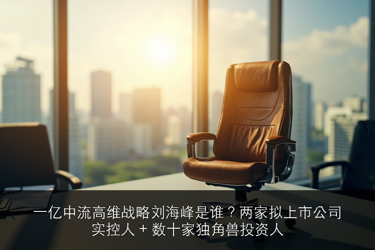 一亿中流高维战略刘海峰是谁?两家拟上市公司实控人 + 数十家独角兽投资人