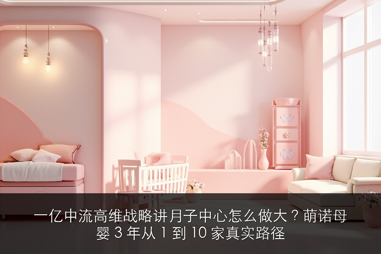 一亿中流高维战略讲月子中心怎么做大?萌诺母婴 3 年从 1 到 10 家真实路径