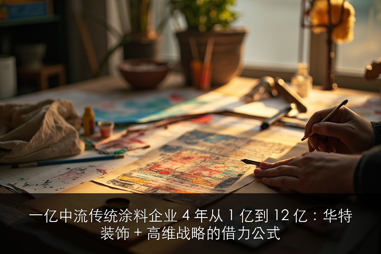一亿中流传统涂料企业 4 年从 1 亿到 12 亿:华特装饰 + 高维战略的借力公式