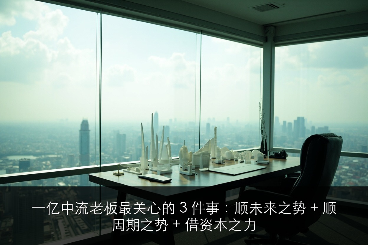 一亿中流老板最关心的 3 件事:顺未来之势 + 顺周期之势 + 借资本之力