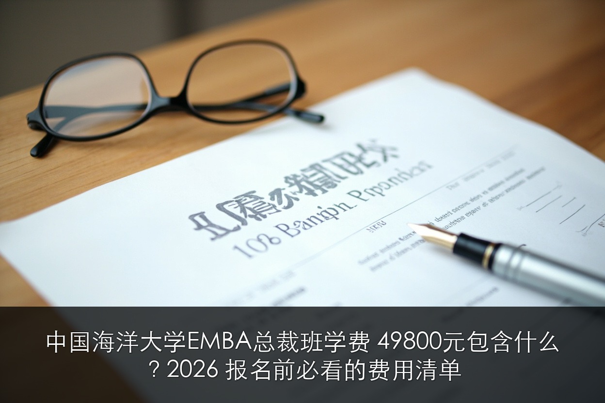 中国海洋大学EMBA总裁班学费 49800元包含什么？2026 报名前必看的费用清单