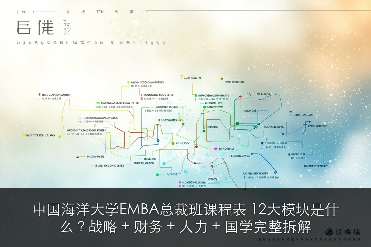 中国海洋大学EMBA总裁班课程表 12大模块是什么？战略 + 财务 + 人力 + 国学完整拆解