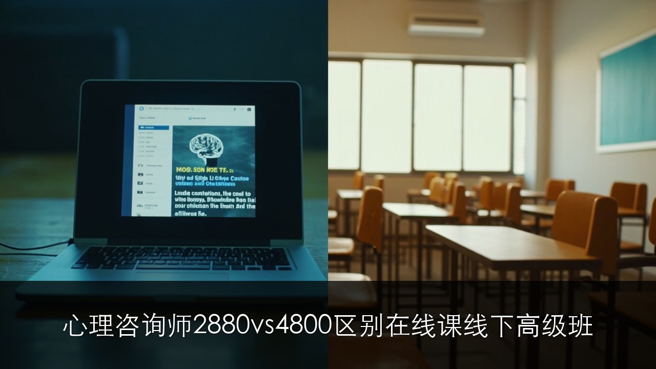 心理咨询师 2880 vs 4800 区别:智慧父母云学苑在线课和线下高级班选哪个?